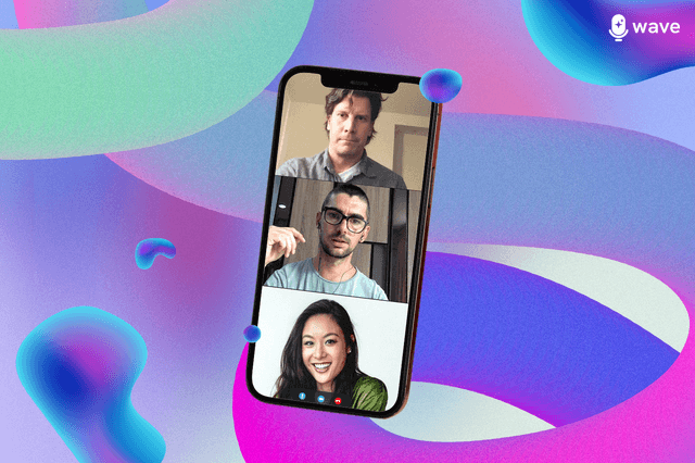 Phone on a Zoom call